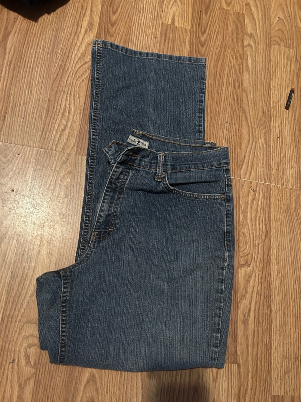 Duck Head Women's Dark Blue Straight-Leg Jeans